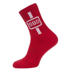 red sports socks
